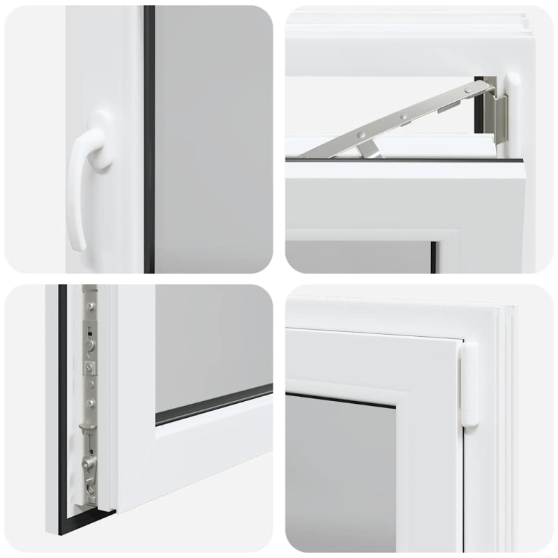 Kellerfenster RISOR 80x60 cm Dreh Kipp DIN Rechts Weiß