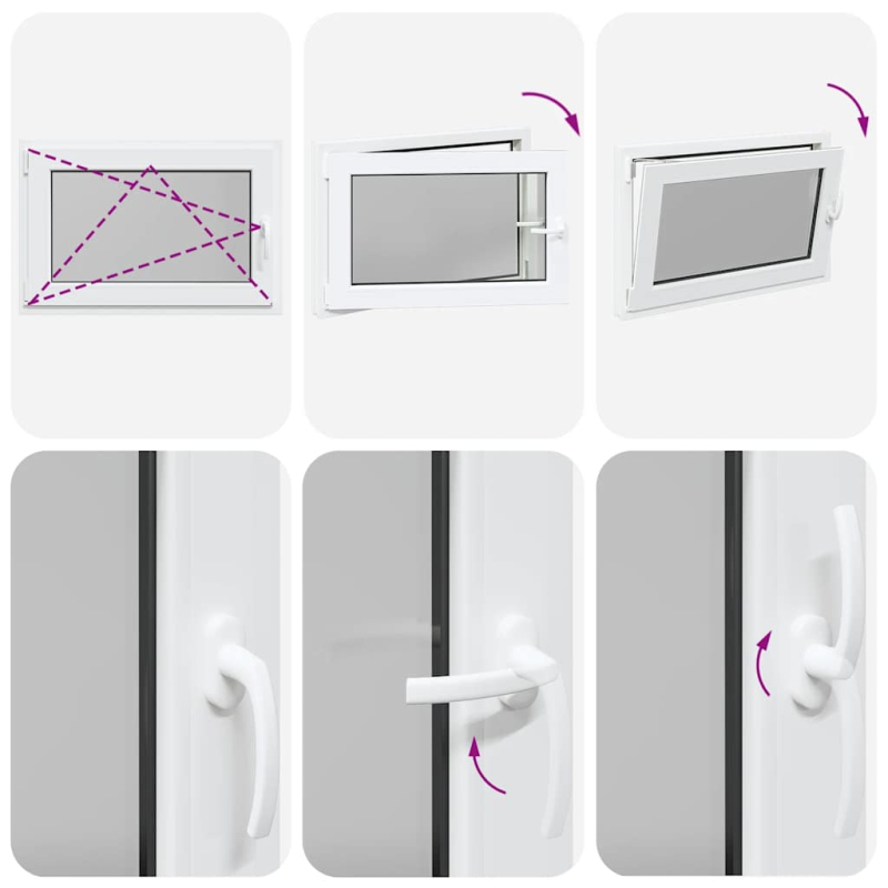 Kellerfenster RISOR 90x60 cm Dreh Kipp DIN Links Weiß