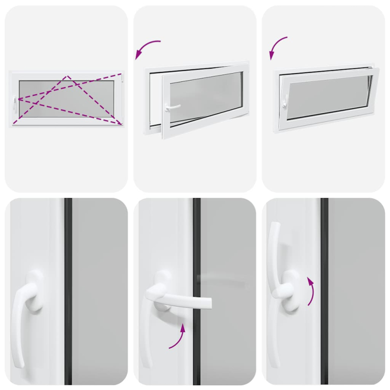 Kellerfenster RISOR 120x60 cm Dreh Kipp DIN Rechts Weiß