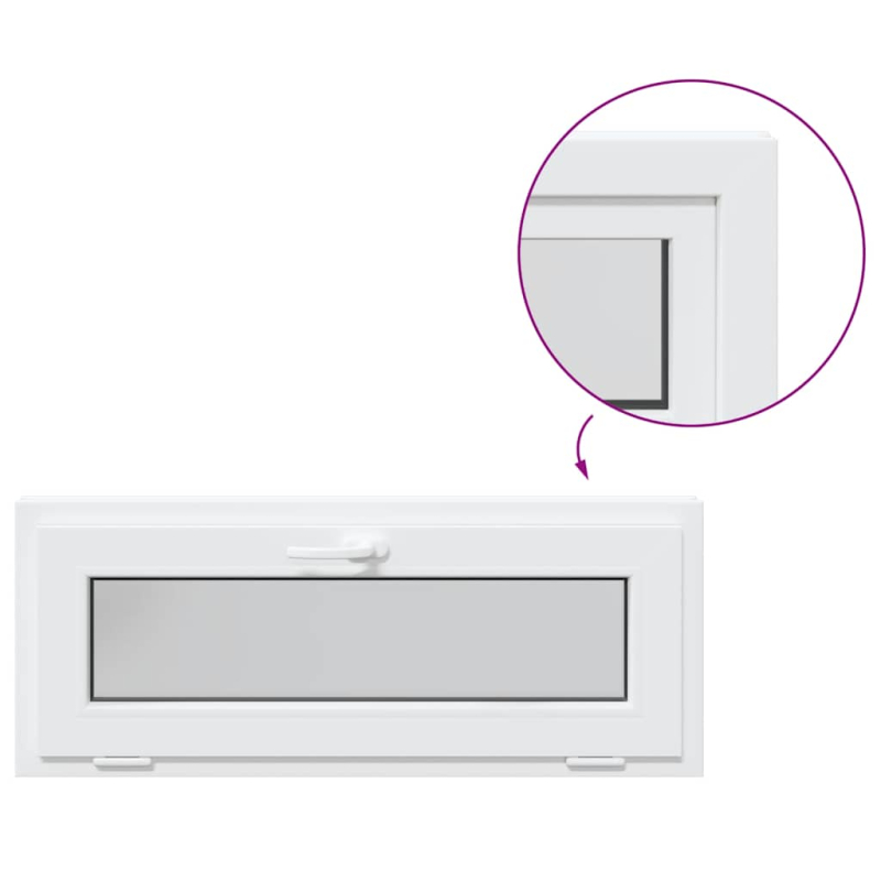 Kellerfenster RISOR 110x40 cm Kipp 3-fach Verglasung Weiß