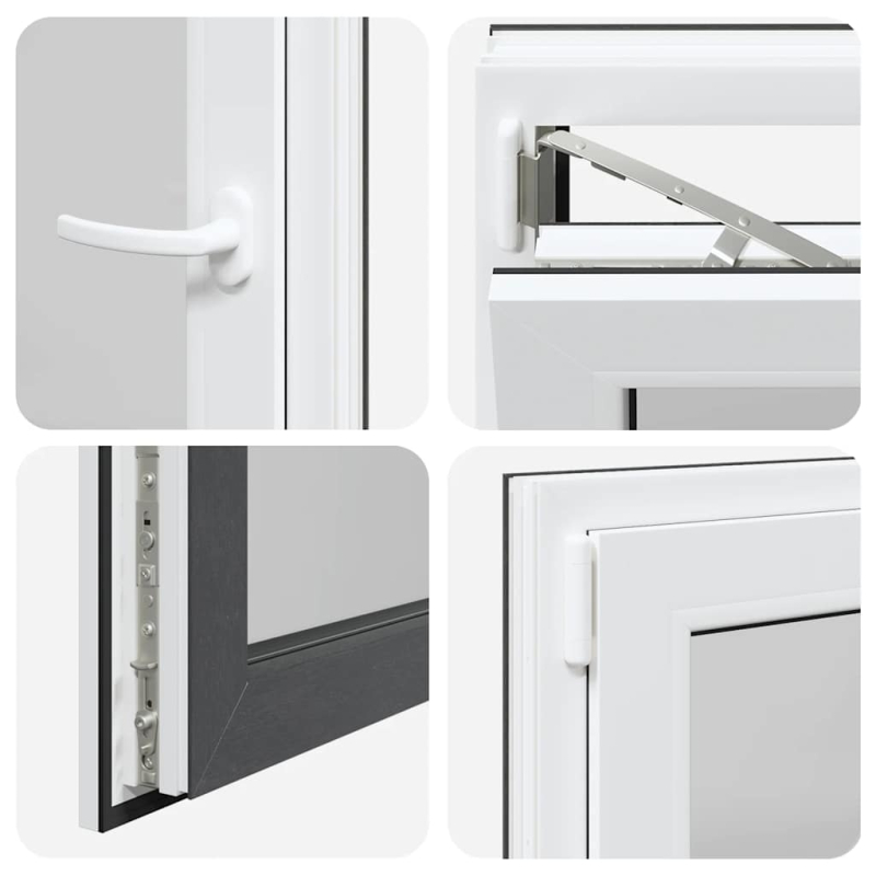 Kellerfenster RISOR 60x60 cm Dreh Kipp DIN Links Anthrazit