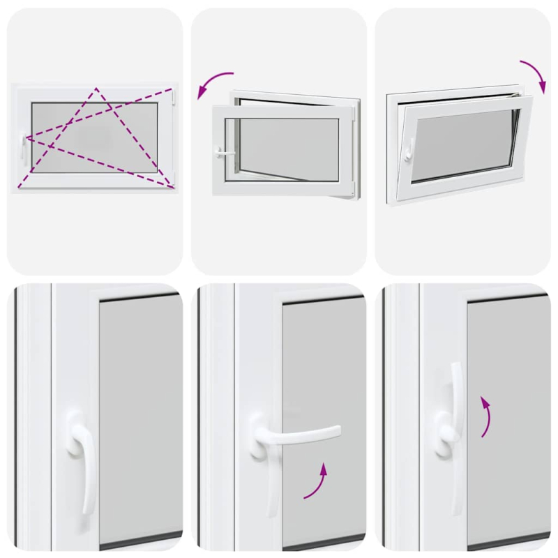 Kellerfenster RISOR 90x60 cm Dreh Kipp DIN Rechts Anthrazit