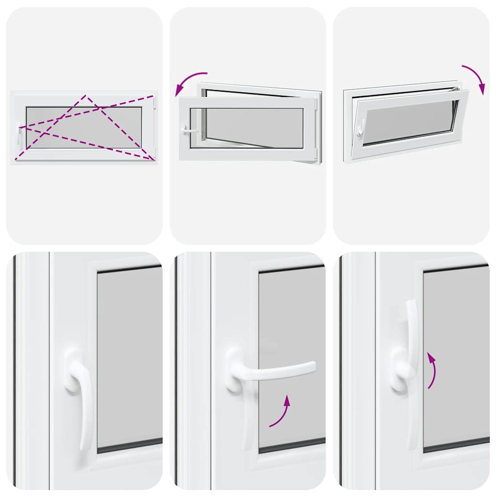 Kellerfenster RISOR 100x50 cm Drehkipp DIN Rechts Anthrazit