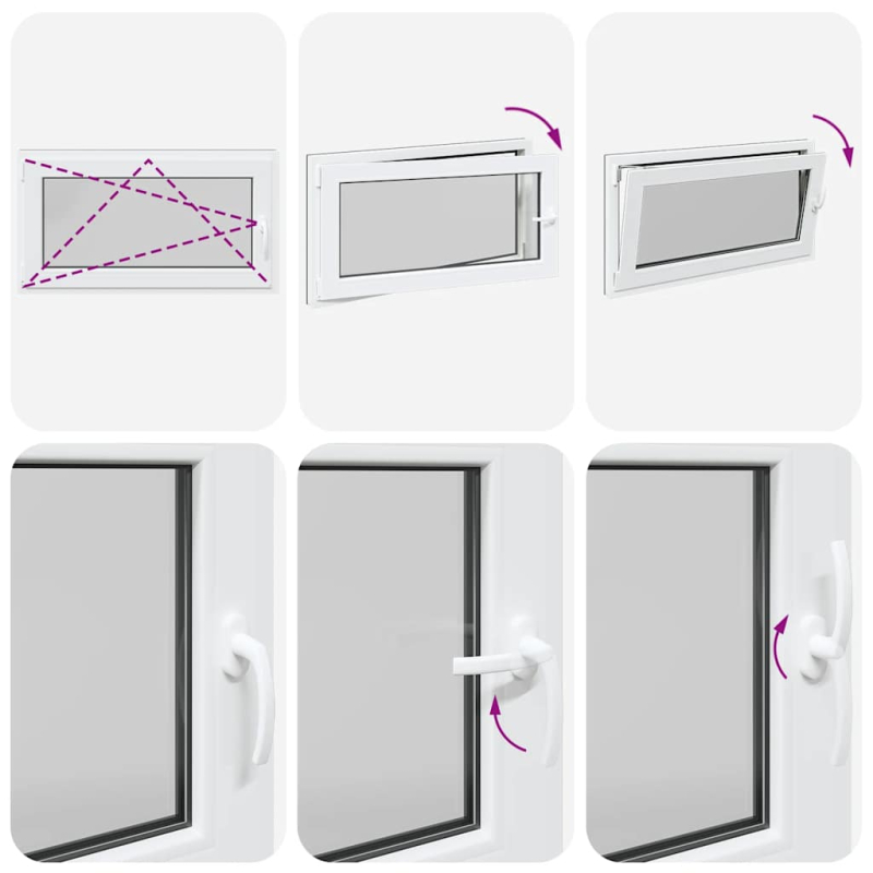 Kellerfenster RISOR 110x60 cm Dreh Kipp DIN Links Anthrazit