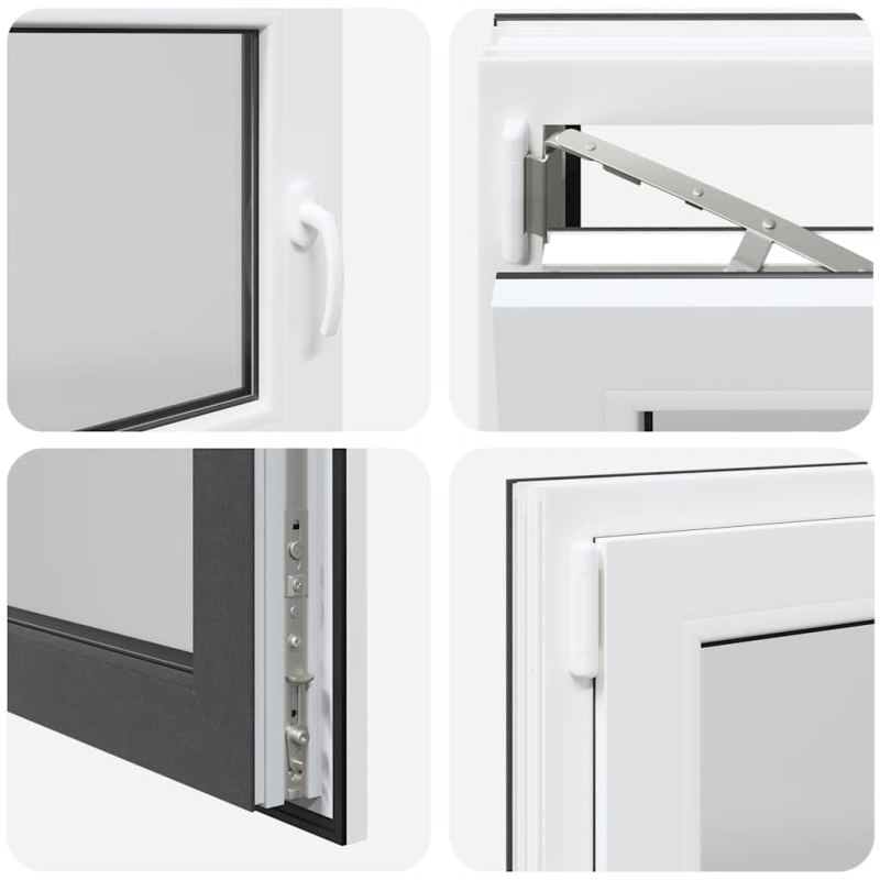 Kellerfenster RISOR 110x60 cm Dreh Kipp DIN Links Anthrazit