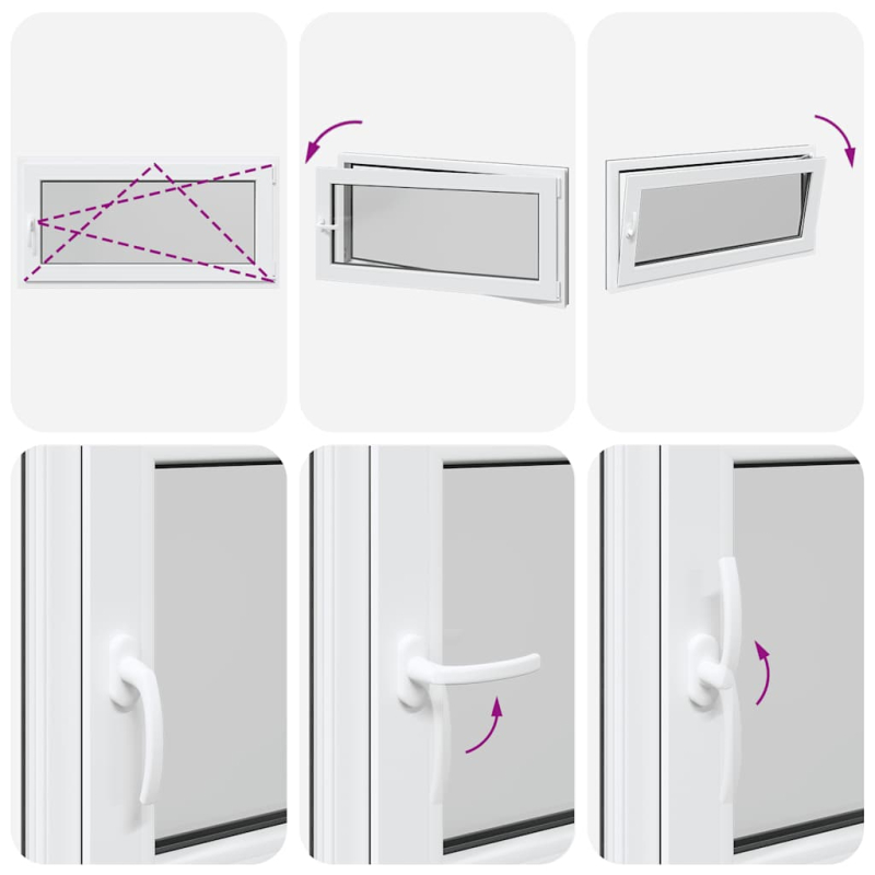 Kellerfenster RISOR 120x60 cm Dreh Kipp DIN Rechts Anthrazit