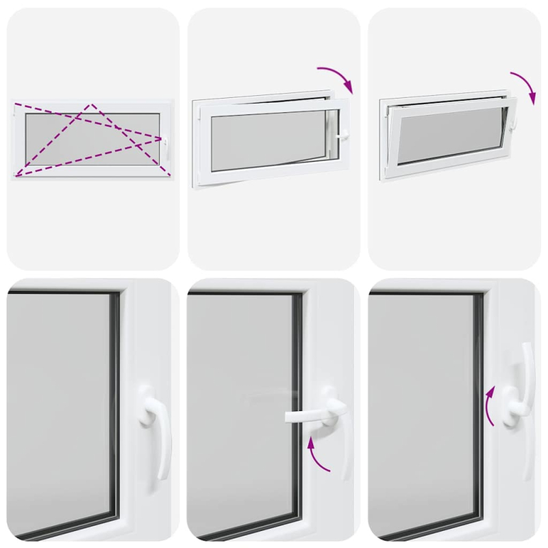 Kellerfenster RISOR 120x60 cm Dreh Kipp DIN Links Anthrazit