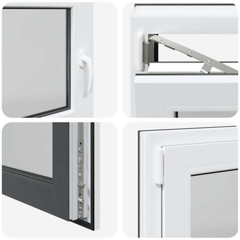 Kellerfenster RISOR 120x60 cm Dreh Kipp DIN Links Anthrazit