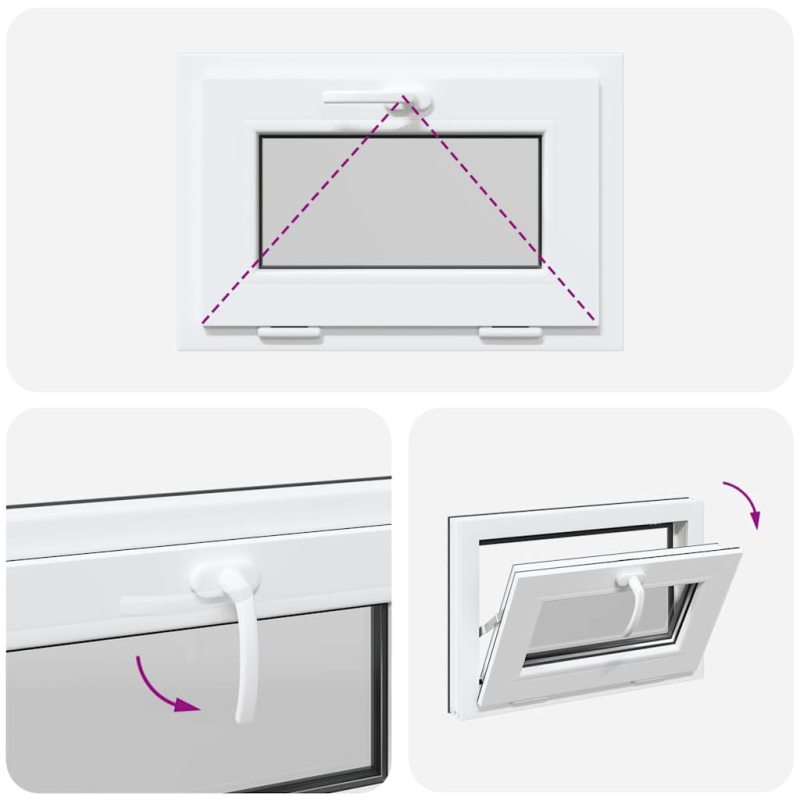 Kellerfenster RISOR 60x40 cm Kipp 2-fach Verglasung Anthrazit
