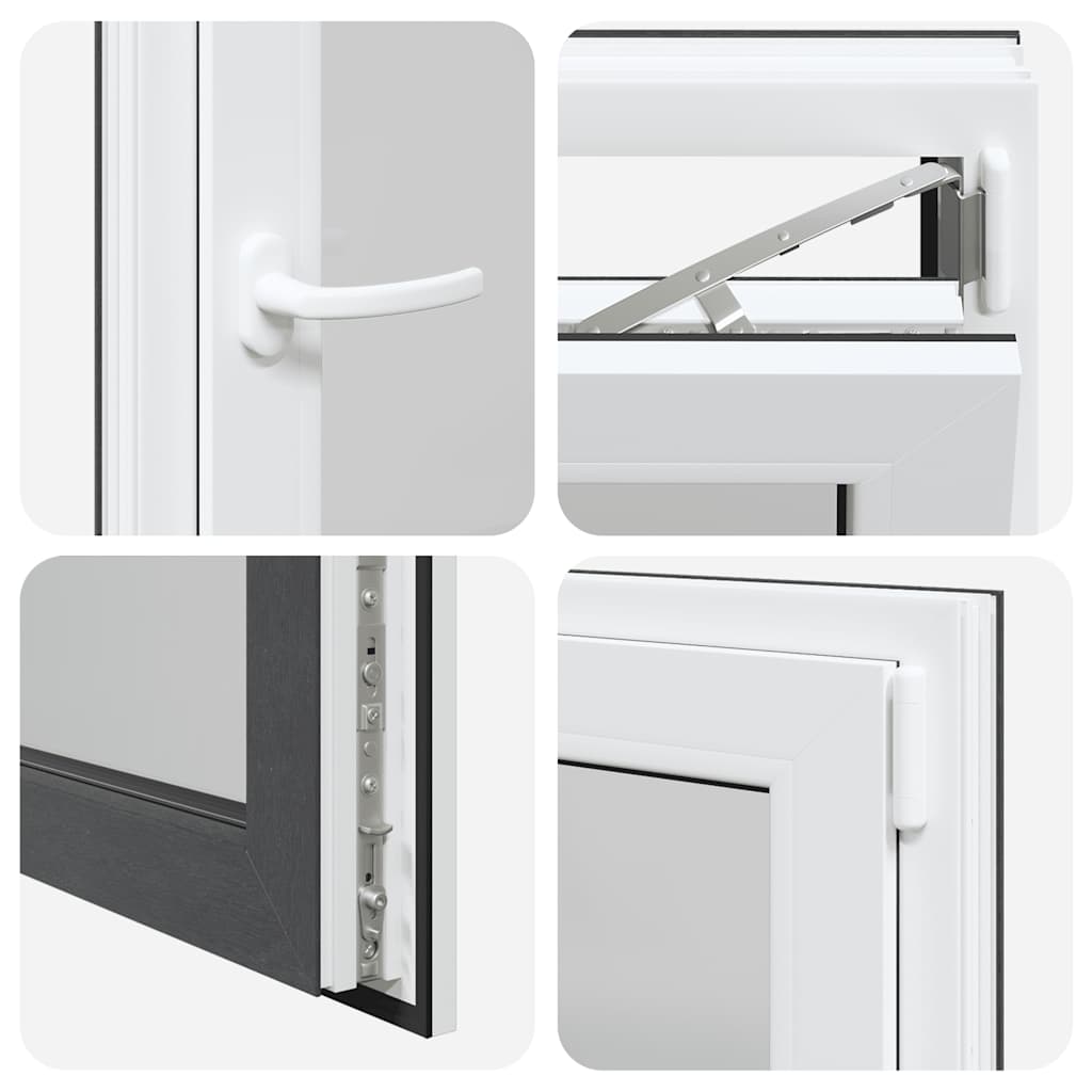 Kellerfenster RISOR 50x75 cm Drehkipp DIN Rechts Anthrazit