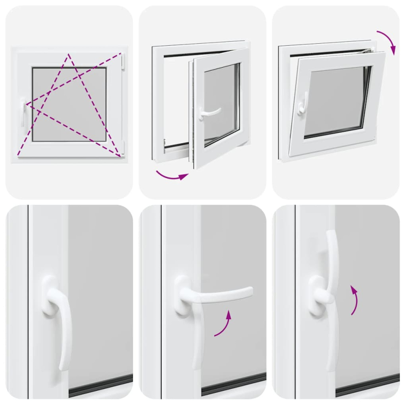 Kellerfenster RISOR 60x60 cm Dreh Kipp DIN Rechts Anthrazit