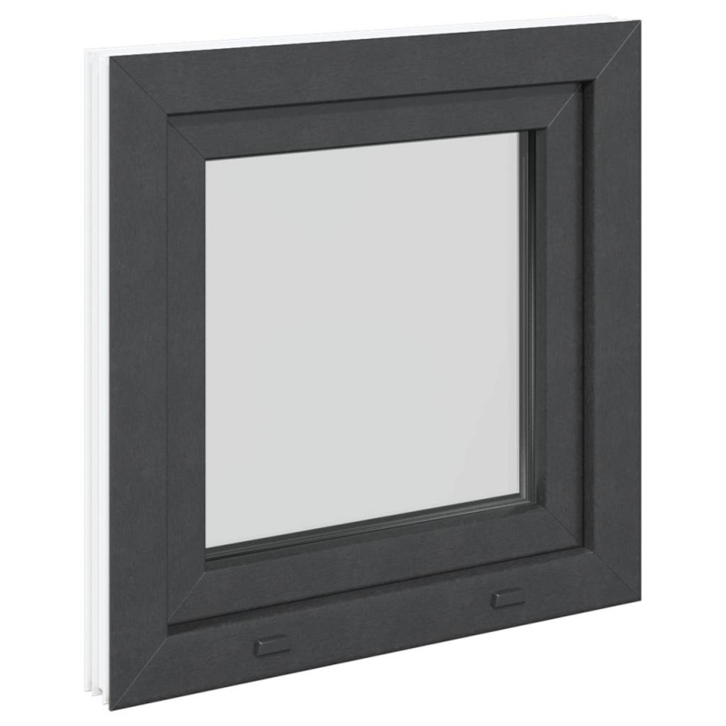 Kellerfenster RISOR 60x60 cm Dreh Kipp DIN Links Anthrazit