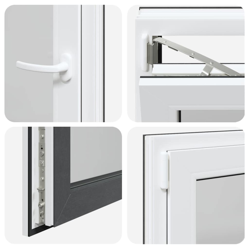 Kellerfenster RISOR 60x60 cm Dreh Kipp DIN Links Anthrazit