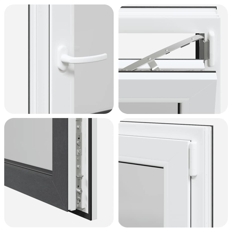 Kellerfenster RISOR 60x80 cm Dreh Kipp DIN Rechts Anthrazit