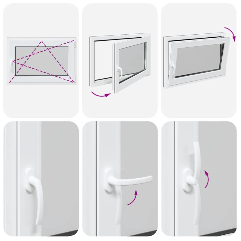 Kellerfenster RISOR 60x90 cm Dreh Kipp DIN Rechts Anthrazit