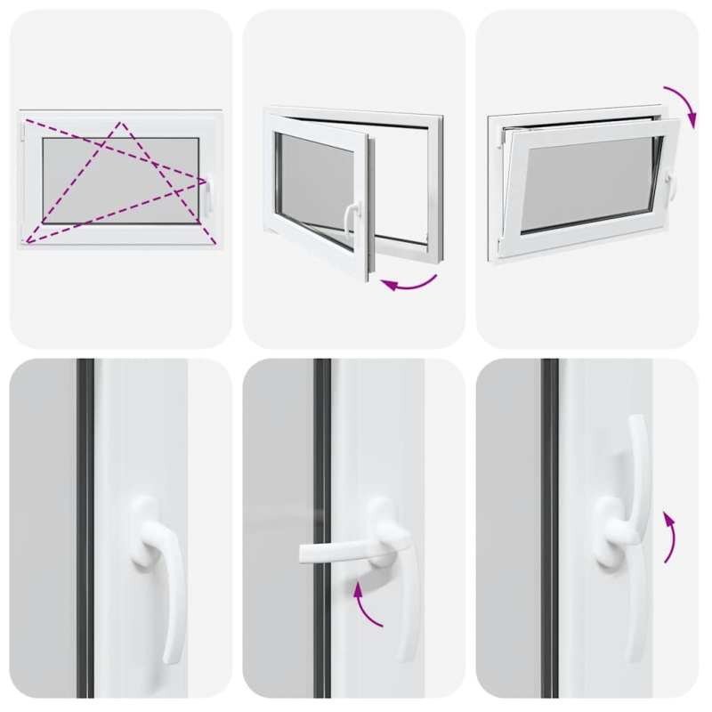 Kellerfenster RISOR 60x90 cm Dreh Kipp DIN Links Anthrazit