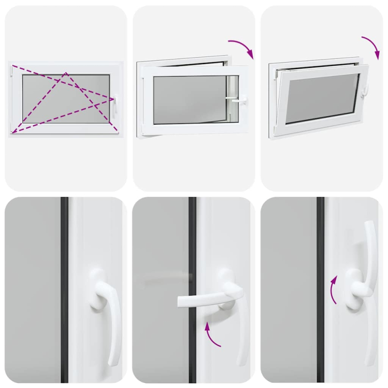 Kellerfenster RISOR 90x60 cm Dreh Kipp DIN Links Anthrazit