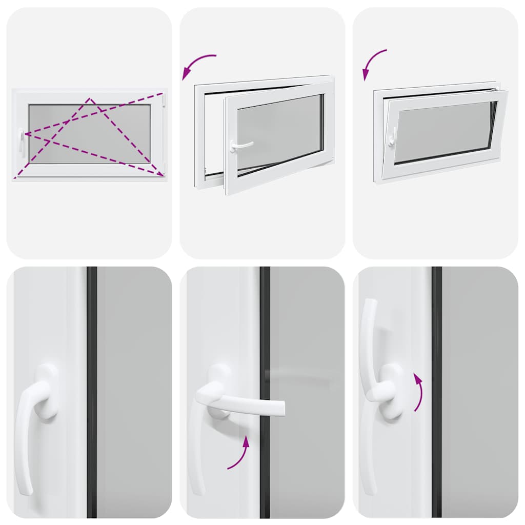 Kellerfenster RISOR 100x60 cm Drehkipp DIN Rechts Anthrazit