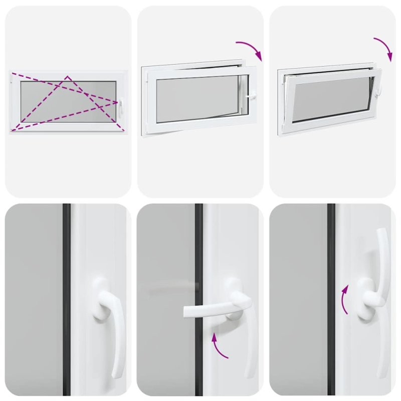 Kellerfenster RISOR 110x60 cm Dreh Kipp DIN Links Anthrazit