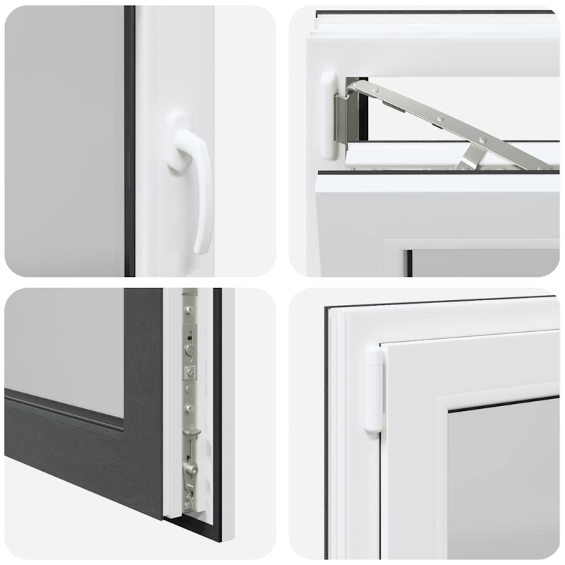 Kellerfenster RISOR 110x60 cm Dreh Kipp DIN Links Anthrazit