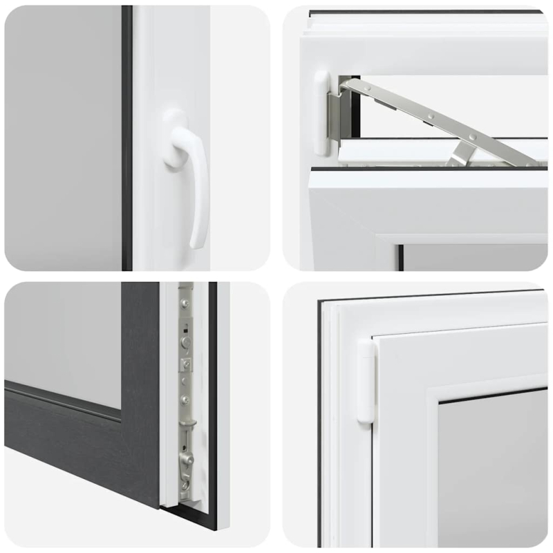 Kellerfenster RISOR 120x60 cm Dreh Kipp DIN Links Anthrazit