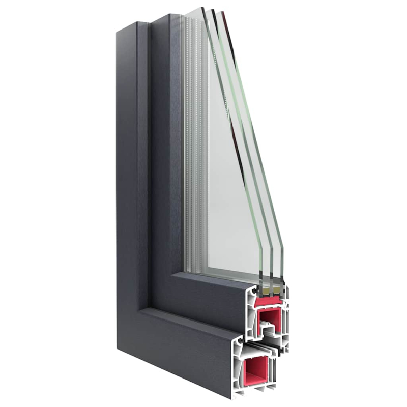 Kellerfenster RISOR 90x40 cm Kipp 3-fach Verglasung Anthrazit