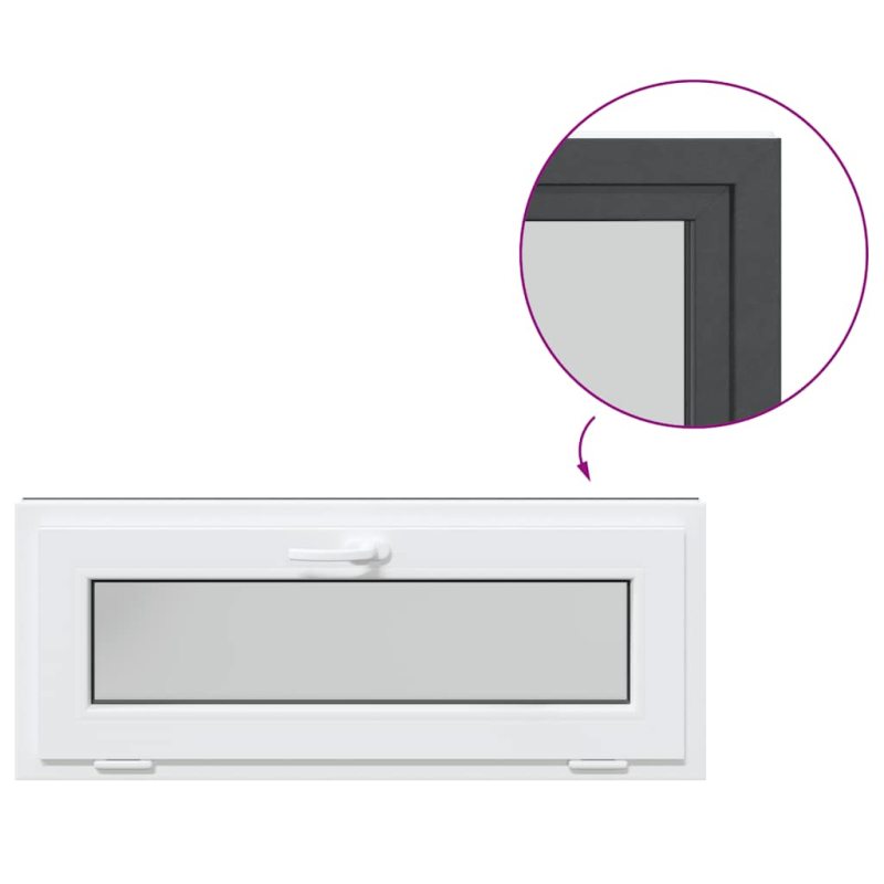 Kellerfenster RISOR 110x40 cm Kipp 3-fach Verglasung Anthrazit