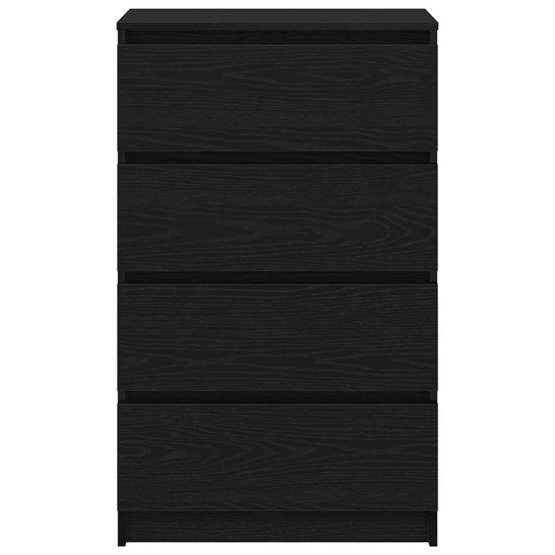 Sideboard Schwarz Eichen-Optik 60x35x98,5 cm Holzwerkstoff