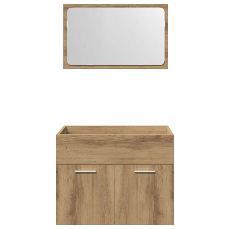 2-tlg. Badmöbel-Set Artisan-Eiche Holzwerkstoff