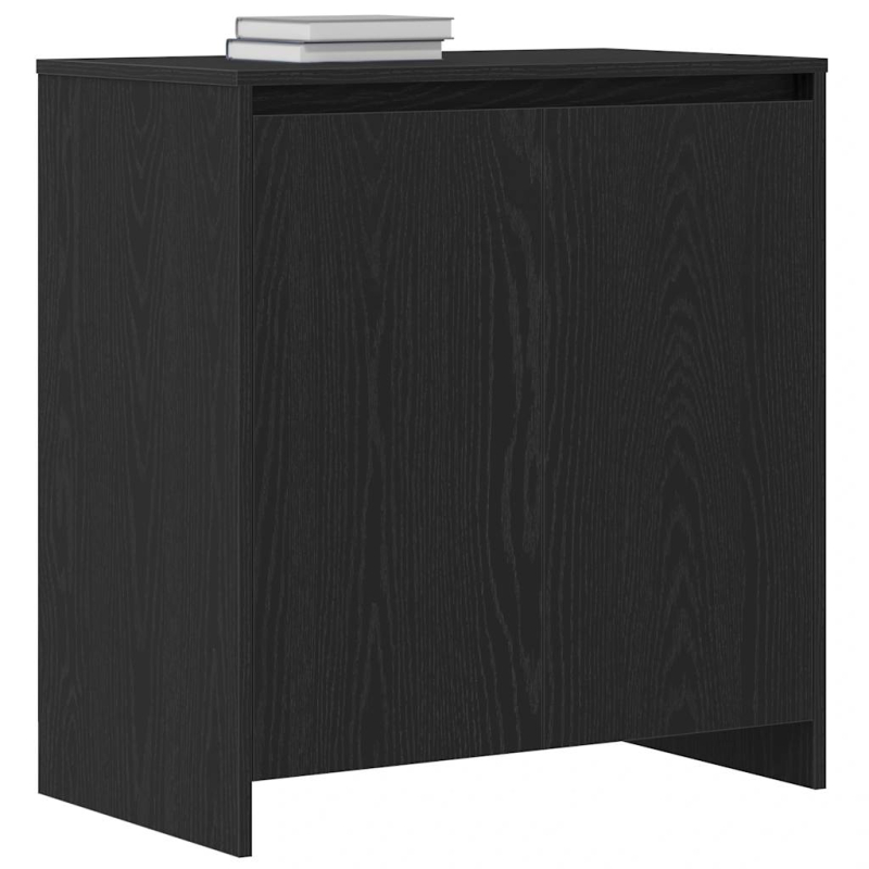 Sideboard Schwarz Eichen-Optik 70x41x75 cm Holzwerkstoff