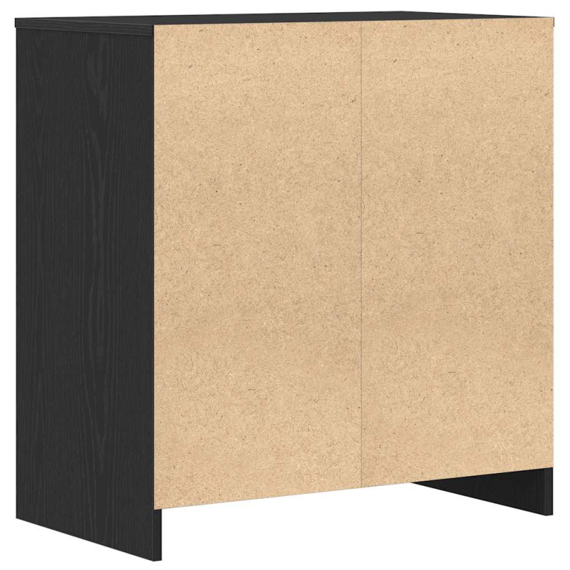 Sideboard Schwarz Eichen-Optik 70x41x75 cm Holzwerkstoff