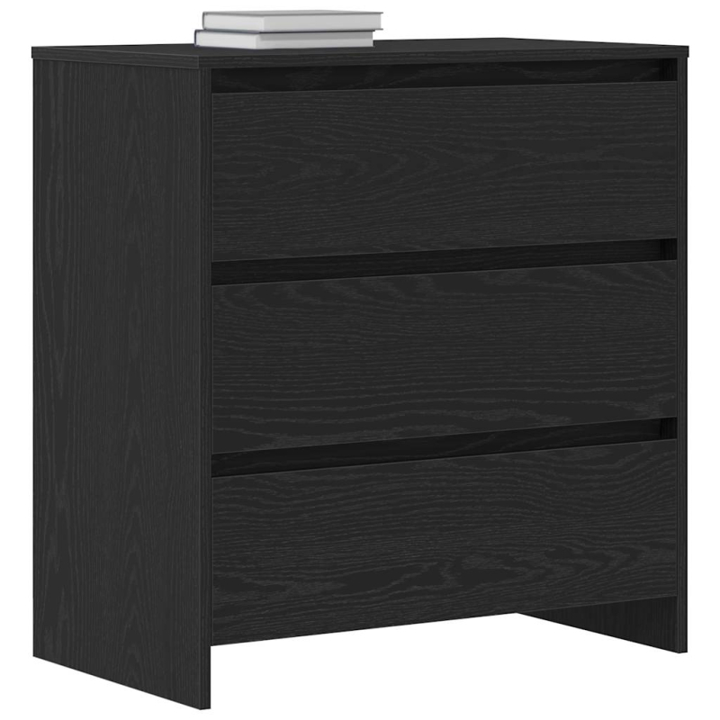 Sideboard Schwarz Eichen-Optik 70x41x75 cm Holzwerkstoff