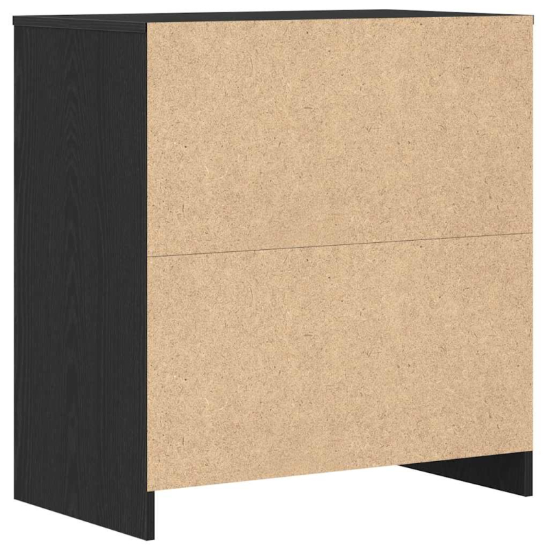 Sideboard Schwarz Eichen-Optik 70x41x75 cm Holzwerkstoff