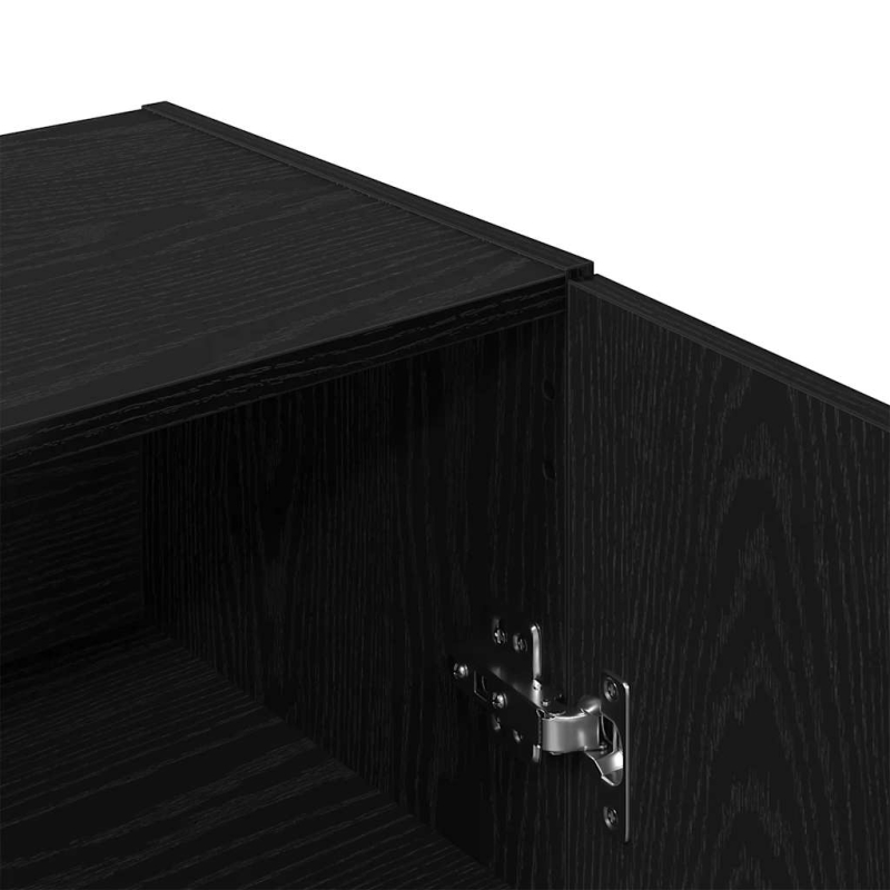 Sideboard Schwarz Eichen-Optik 69,5x34x90 cm Holzwerkstoff