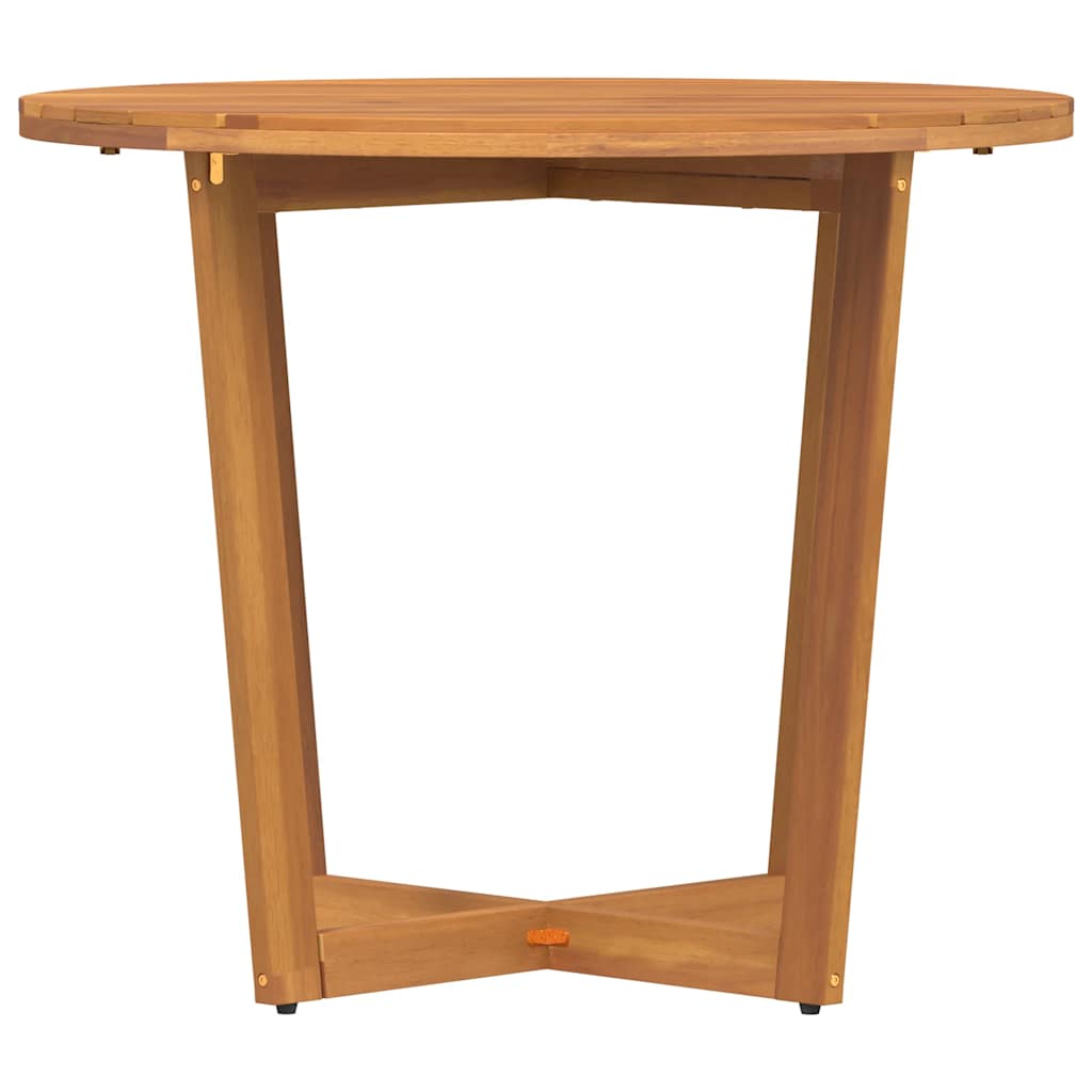 Garten-Esstisch Rund Ø90x75 cm Massivholz Akazie