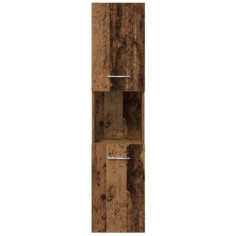 5-tlg. Badmöbel-Set Altholz-Optik Holzwerkstoff