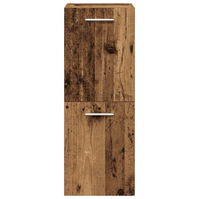 5-tlg. Badmöbel-Set Altholz-Optik Holzwerkstoff