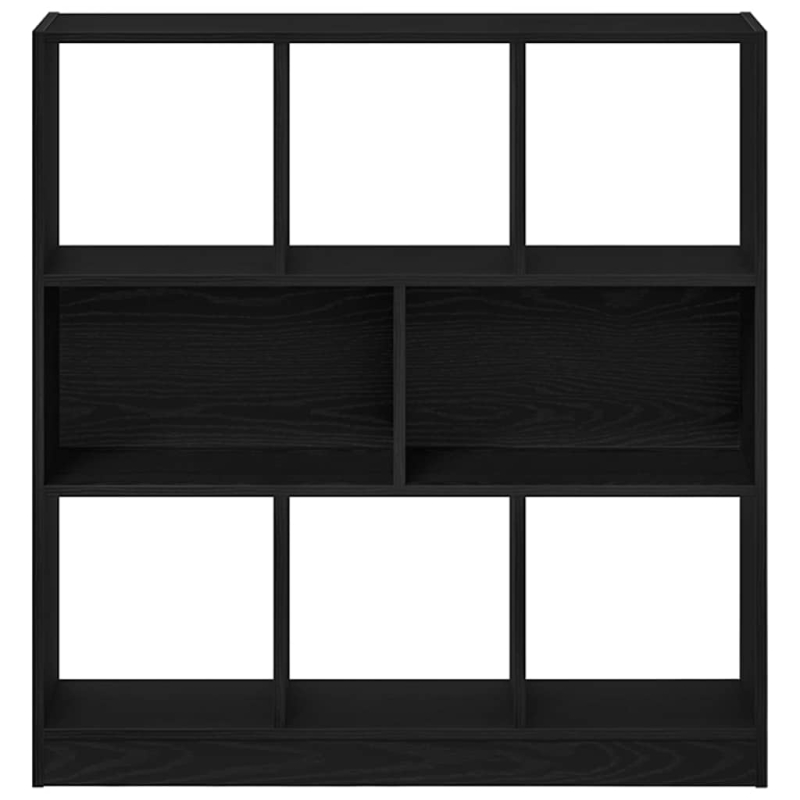 Bücherregal Schwarz Eichen-Optik 97,5x29,5x100 cm Holzwerkstoff