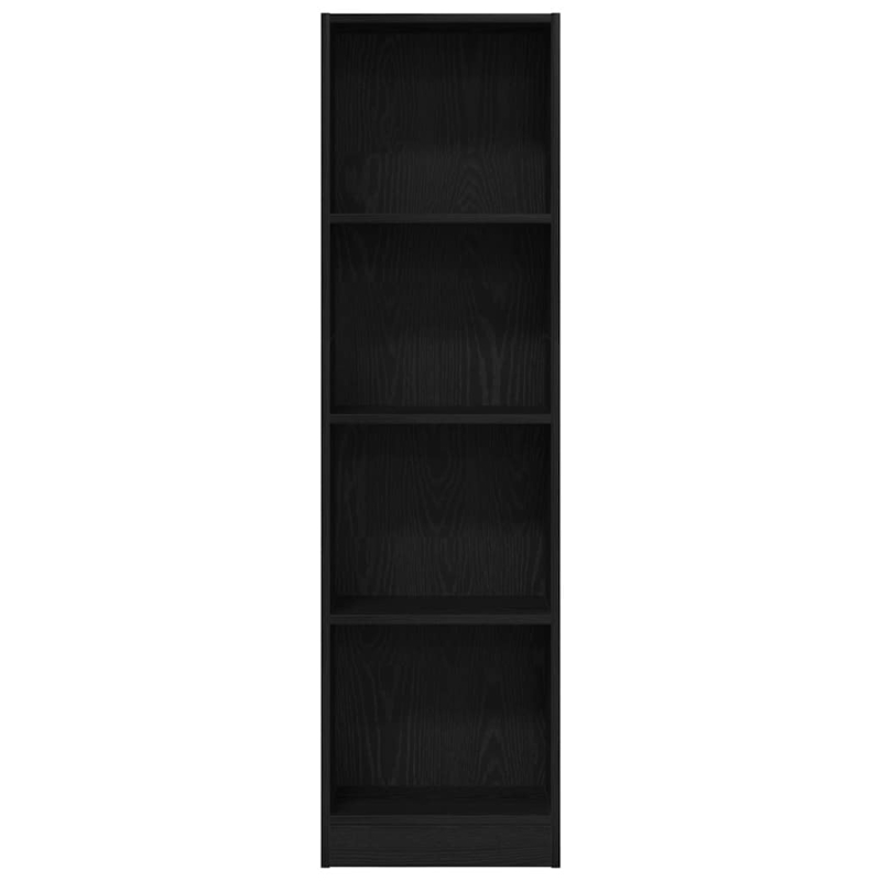 Bücherregal Schwarz Eichen-Optik 40x24x143 cm Holzwerkstoff