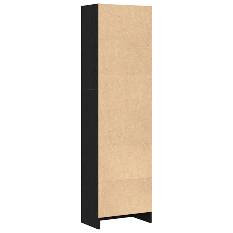 Bücherregal Schwarz Eichen-Optik 40x24x143 cm Holzwerkstoff