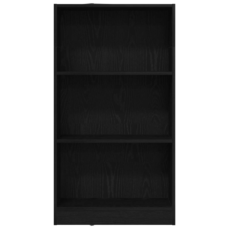 Bücherregal Schwarz Eichen-Optik 60x24x109 cm Holzwerkstoff
