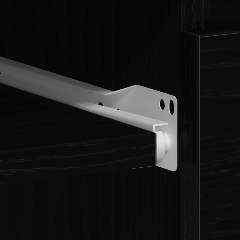 Schreibtisch Schwarz Eichen-Optik 90x45x76 cm Holzwerkstoff