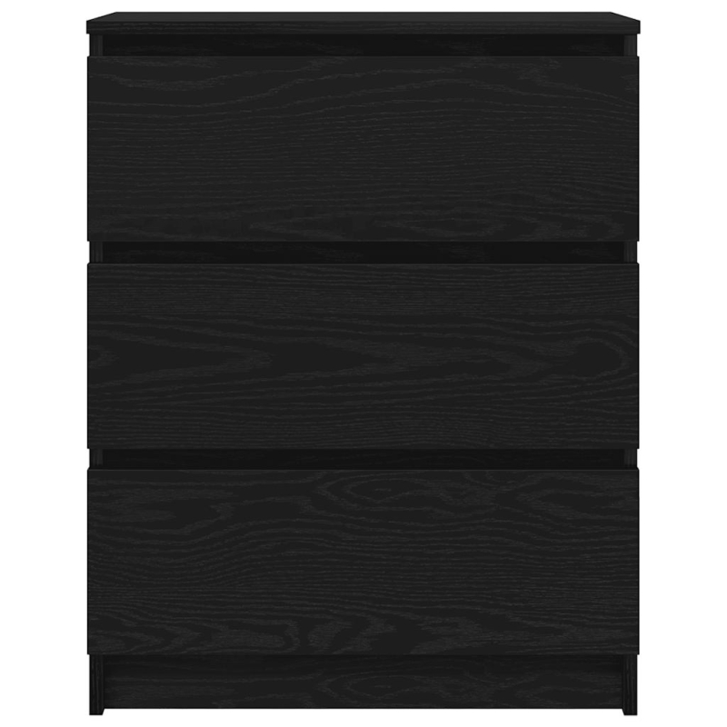 Sideboard Schwarz Eichen-Optik 60x35x76 cm Holzwerkstoff