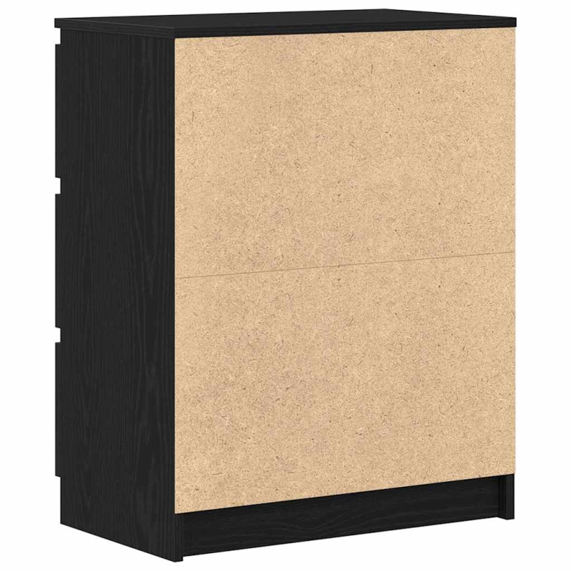 Sideboard Schwarz Eichen-Optik 60x35x76 cm Holzwerkstoff