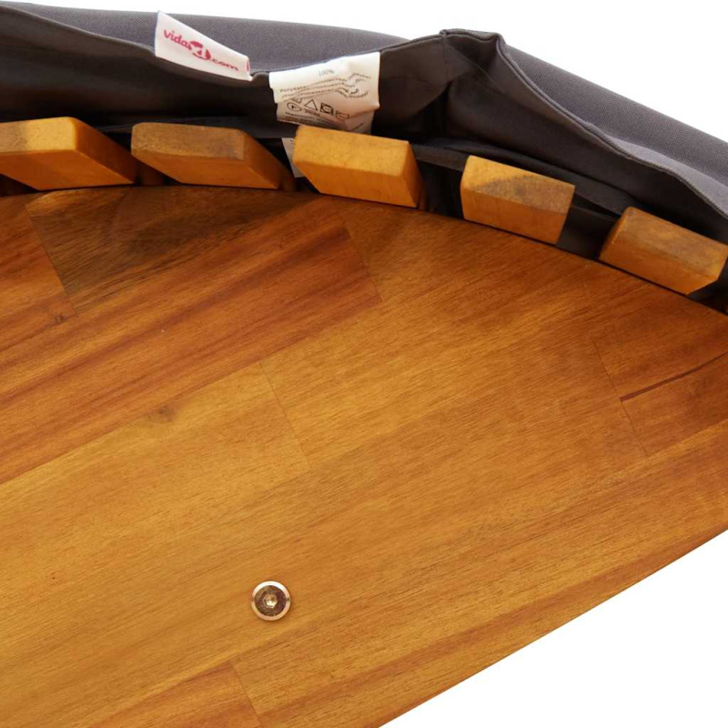 Schaukelliege mit Auflage Massivholz Akazie