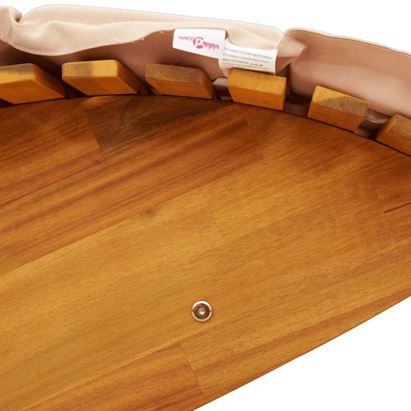 Schaukelliege mit Auflage Massivholz Akazie