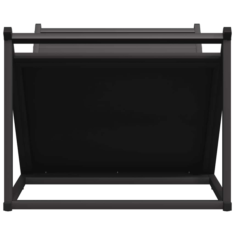 Brennholzregal Schwarz 70x43x34,5 cm Kaltgewalzter Stahl