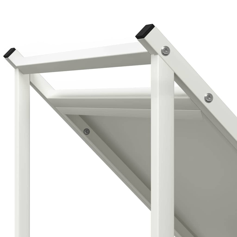 Brennholzregal Weiß 70x43x34,5 cm Kaltgewalzter Stahl