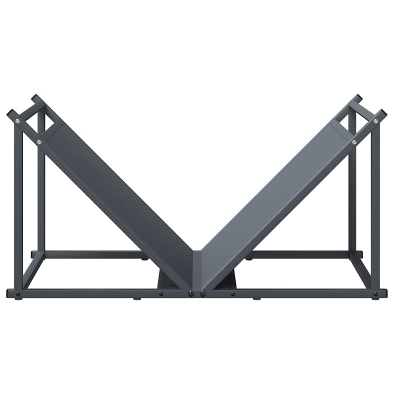 Brennholzregal Anthrazit 70x43x34,5 cm Kaltgewalzter Stahl