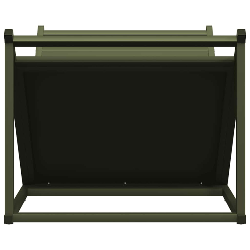 Brennholzregal Olivgrün 70x43x34,5 cm Kaltgewalzter Stahl